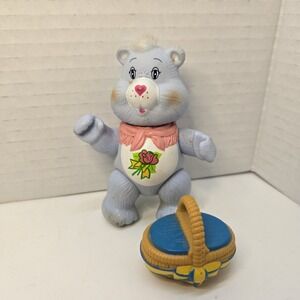 Kenner Vintage 80s Care Bear Grams Bear Poseable Figure With Lovin Basket Box‎